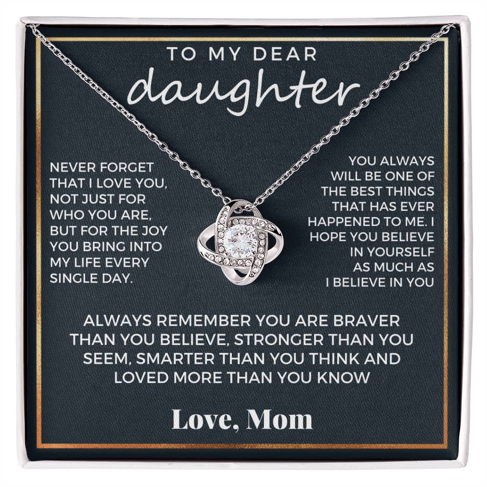 To My Dear Daughter, Love Mom