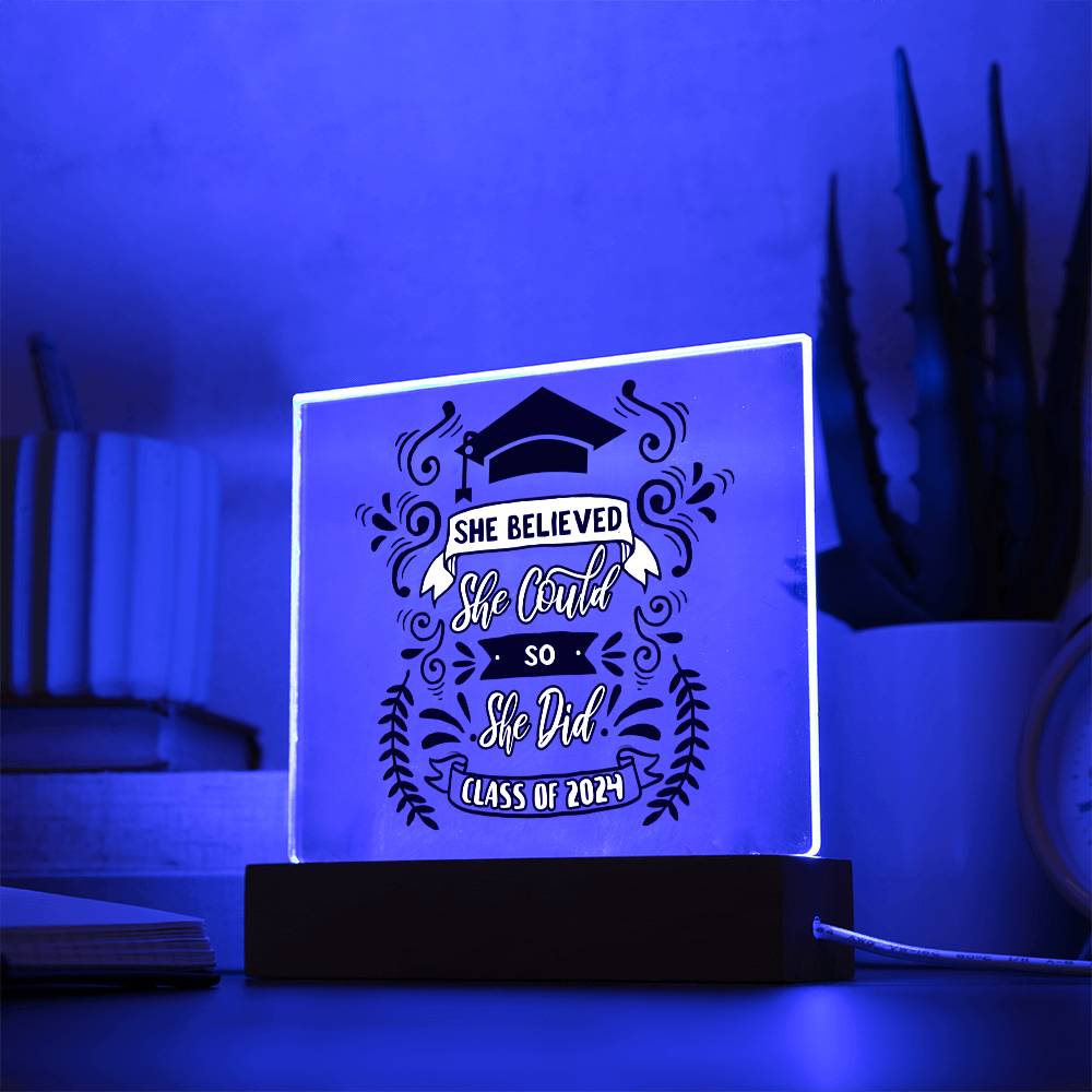 She Believed - Class of 2024 Plaque