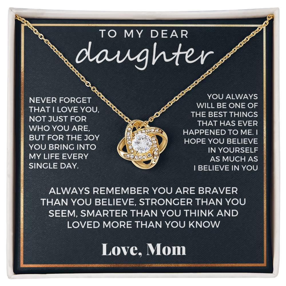 To My Dear Daughter, Love Mom