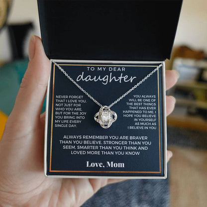 To My Dear Daughter, Love Mom