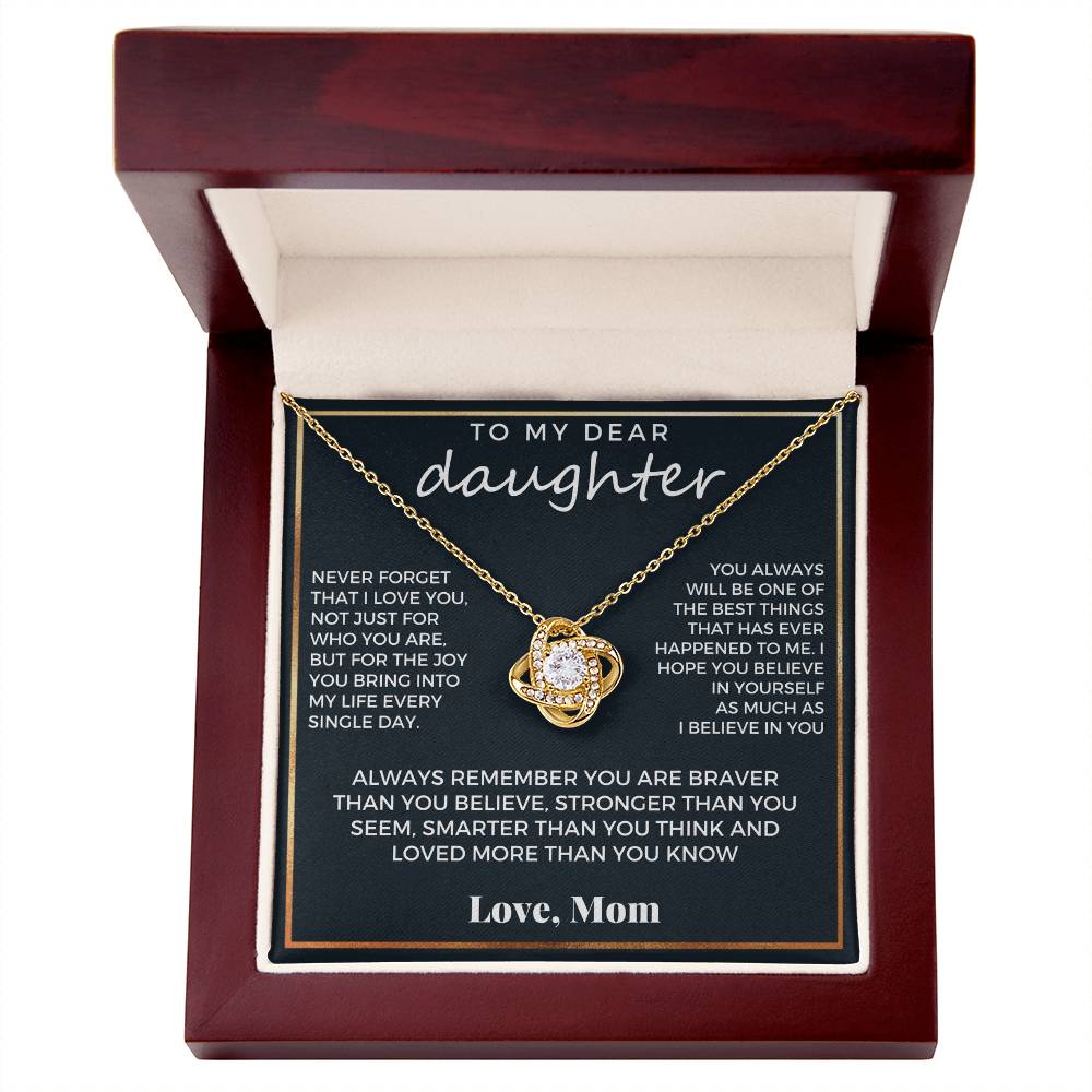 To My Dear Daughter, Love Mom