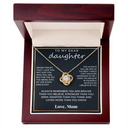 To My Dear Daughter, Love Mom