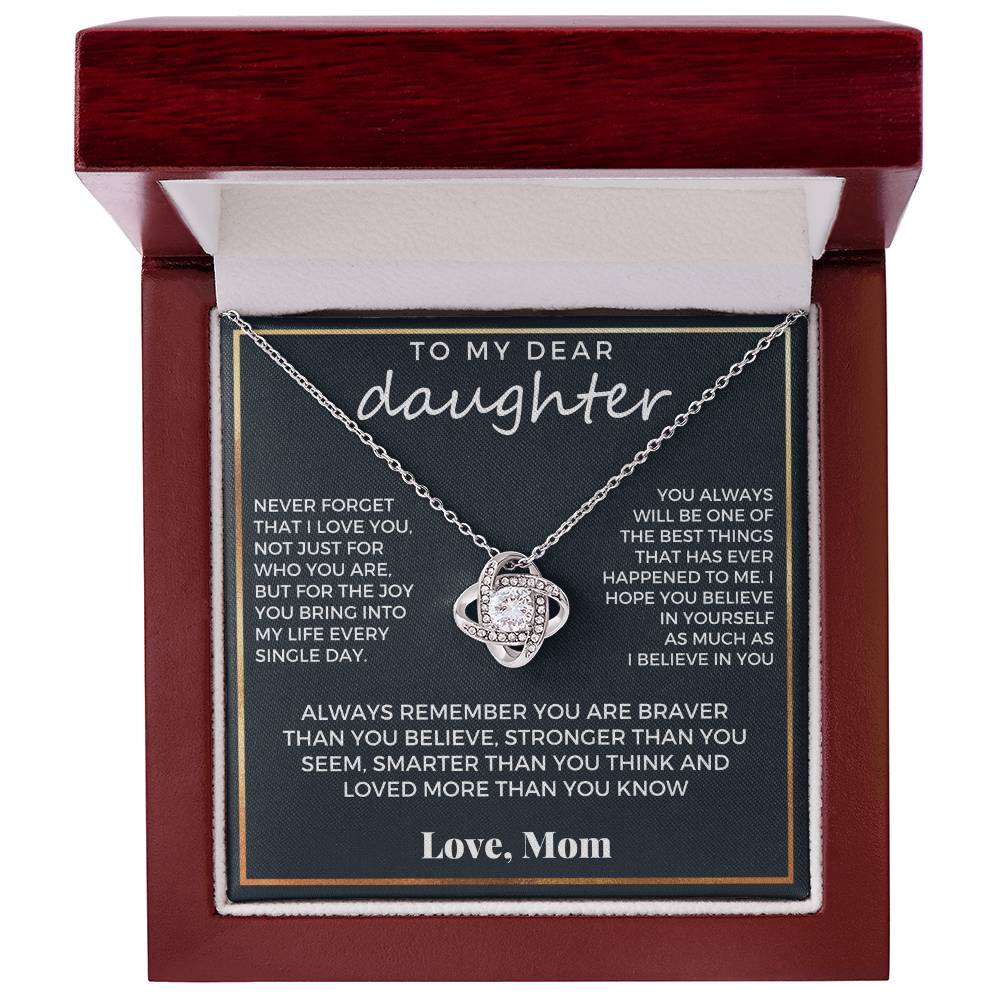 To My Dear Daughter, Love Mom