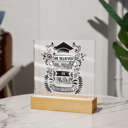 She Believed - Class of 2024 Plaque