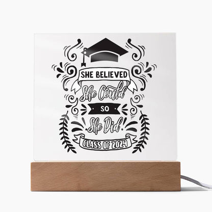 She Believed - Class of 2024 Plaque