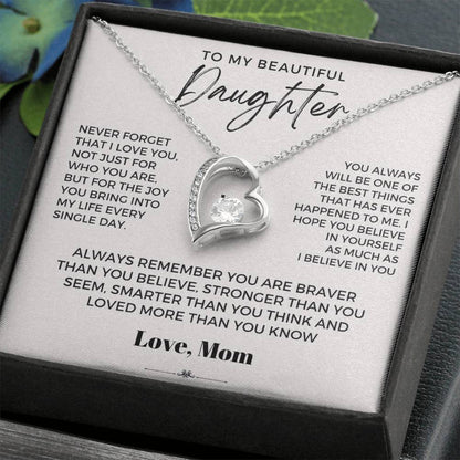 To My Beautiful Daughter, Love Mom